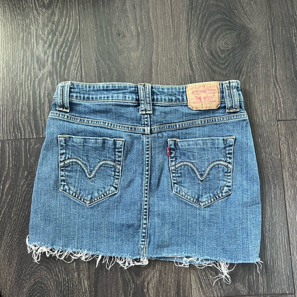 Levi's Blue Mini Pencil Skirt Casual